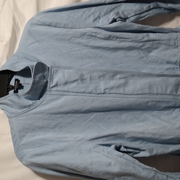 SALE! Worth New York Tiffany Blue Long Belted Jacket Sz.L Gently Worn - Picture 6 of 14